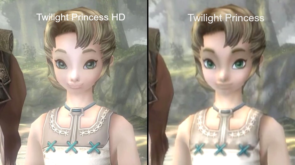 Comparing Ilia in Twilight Princess: HD and Twilight Princess.